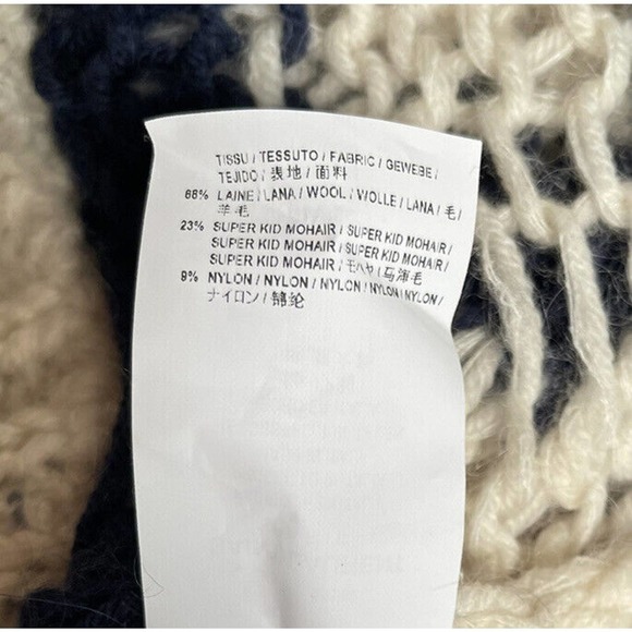 Saint Laurent Navy and White Striped Sweater - Picture 5 of 5